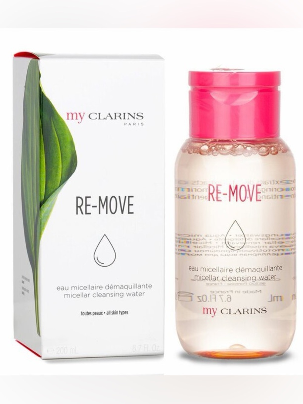 my Clarins RE-MOVE Micellar Cleansing Water FULL SIZE 6.7 Oz. SEALED NEW IN BOX!